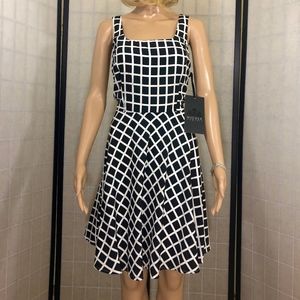 Printed Check Dress by Nicole Benisti *NWT*
